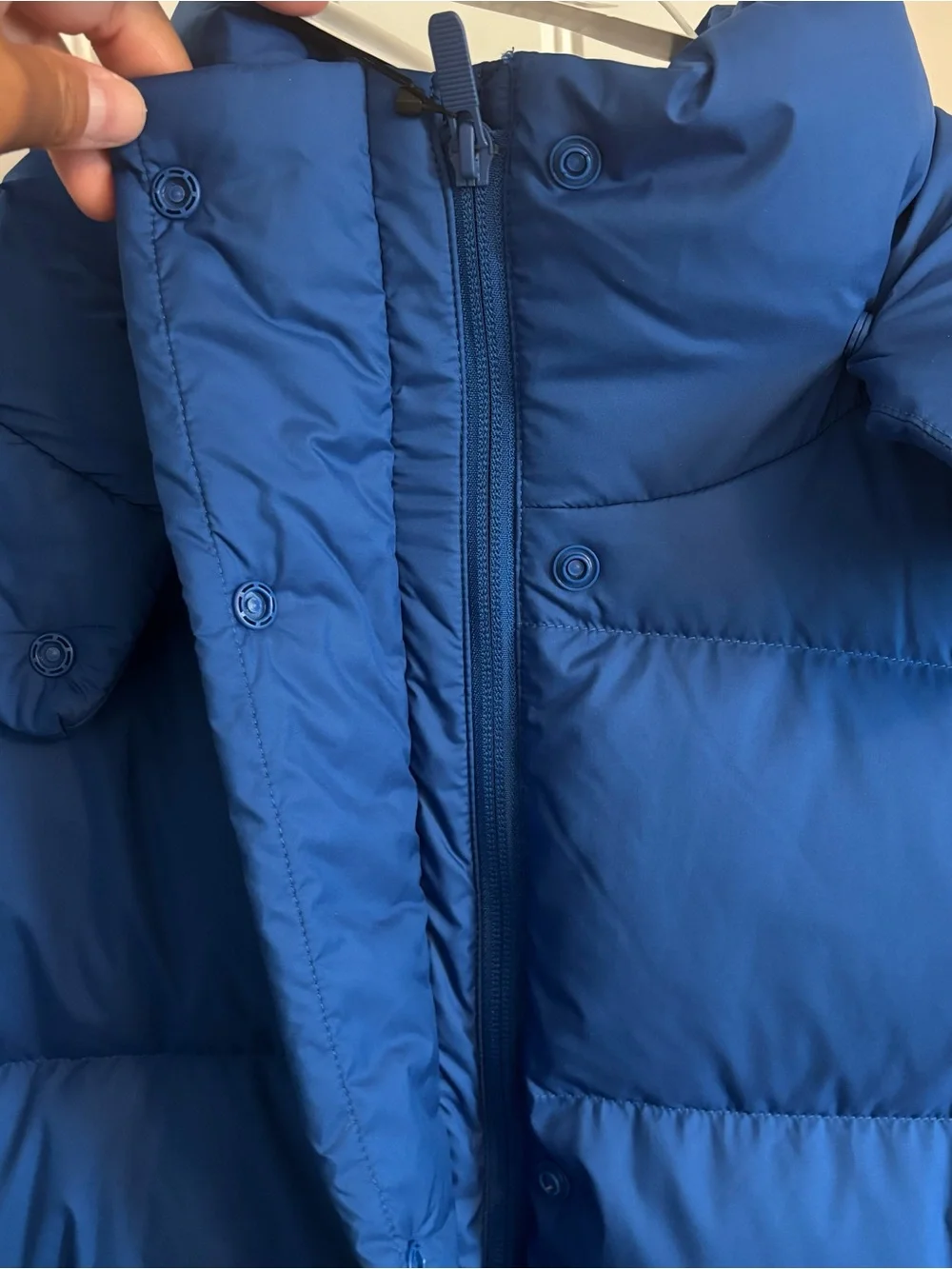 NWT Lululemon Athletica Wander Puff Jacket with Hood, Royal Blue, Size 8